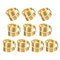 thumbnail image 1 of 10 piezas de anillos de servilleta de metal dorado, soportes de servilleta irregulares para la cena, 1 of 6