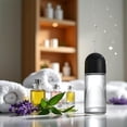 thumbnail image 2 of 50ML Glass Empty Roller Bottles with Plastic Ball, Deodorant Roll On Containers Leak Proof Massage Rollers Ball Bottle Cap for Essential Oil Perfume Cosmetics (Black) -, 2 of 6