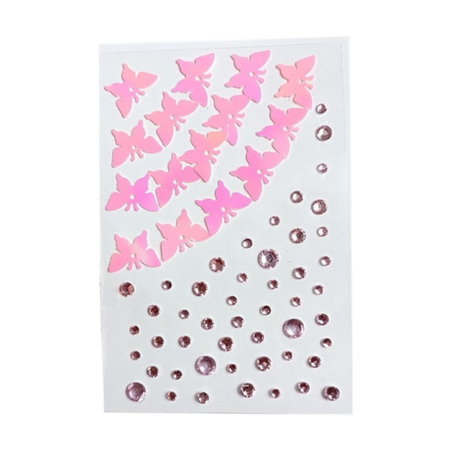 SharkTRUE Glowing Butterfly Face & Body Stickers: Multi-Purpose Beauty Accent