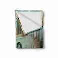 thumbnail image 2 of Modern Soft Flannel Fleece Blanket, Vivid Blue Swimming Pool in Spa Interior Resort Relaxation and Theraphy Theme, Cozy Plush for Indoor and Outdoor Use, 50" x 70", Blue Aqua Beige, by Ambesonne, 2 of 6