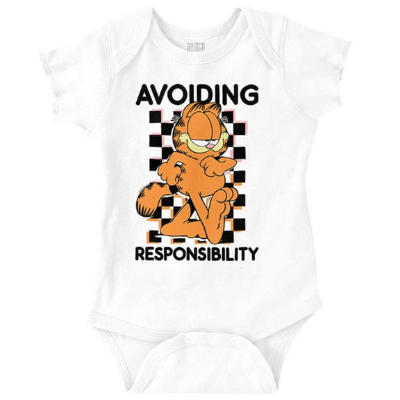 Garfield Avoiding Responsibility Romper Boys or Girls Infant Baby Brisco Brands NB