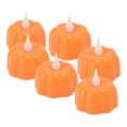 thumbnail image 4 of Lámpara de vela LED de calabaza Sincero 6Pcs Flameless Battery Operated, 4 of 10