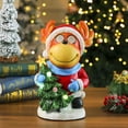 thumbnail image 2 of Musical Santa Christmas Decor: Light-Up Resin Figurine with USB/Battery for Kids, 2 of 3