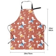 thumbnail image 2 of Kdxio Cute Poodle Dog Apron with Pockets Adjustable Kitchen Aprons for Men Women Waterproof Aprons for Cooking,Drawing,Crafting, Baking Household Cleaning, 2 of 8
