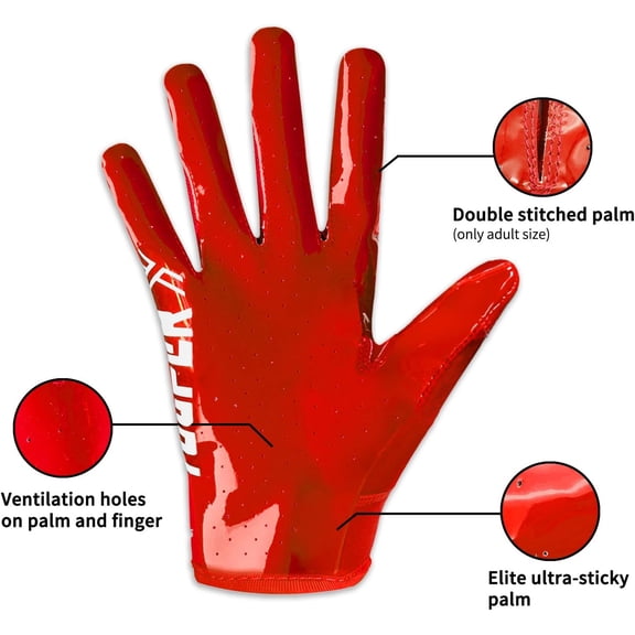 XINDUO-Elite Football Gloves, Pro Receiver Golves for Men & Youth Boys