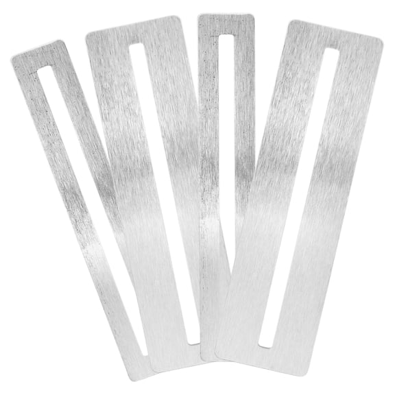 LABSERRON 4Pcs Universal Guitar Fret Protector Metal Fingerboard Guards for Polishing and Repair