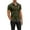 Army Green, variant on Men's Muscle Fit Dress Shirts Wrinkle-Free Short Sleeve Casual Button Down Shirt