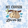 thumbnail image 4 of Inktastic My Cousin Loves Me with Sloth and Hearts Boys or Girls Baby Bodysuit, 4 of 5