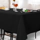thumbnail image 3 of Mantel Rectangular - Mancha Resistente Arrugas Resistente Manteles, Comedor Mantel para Boda Picnic Interior Exterior Mesa Negro 60 x104, 3 of 9