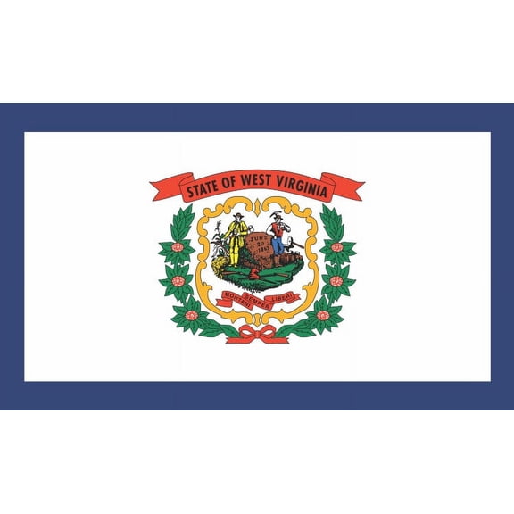5in x 3in West Virginia State Flag Magnet