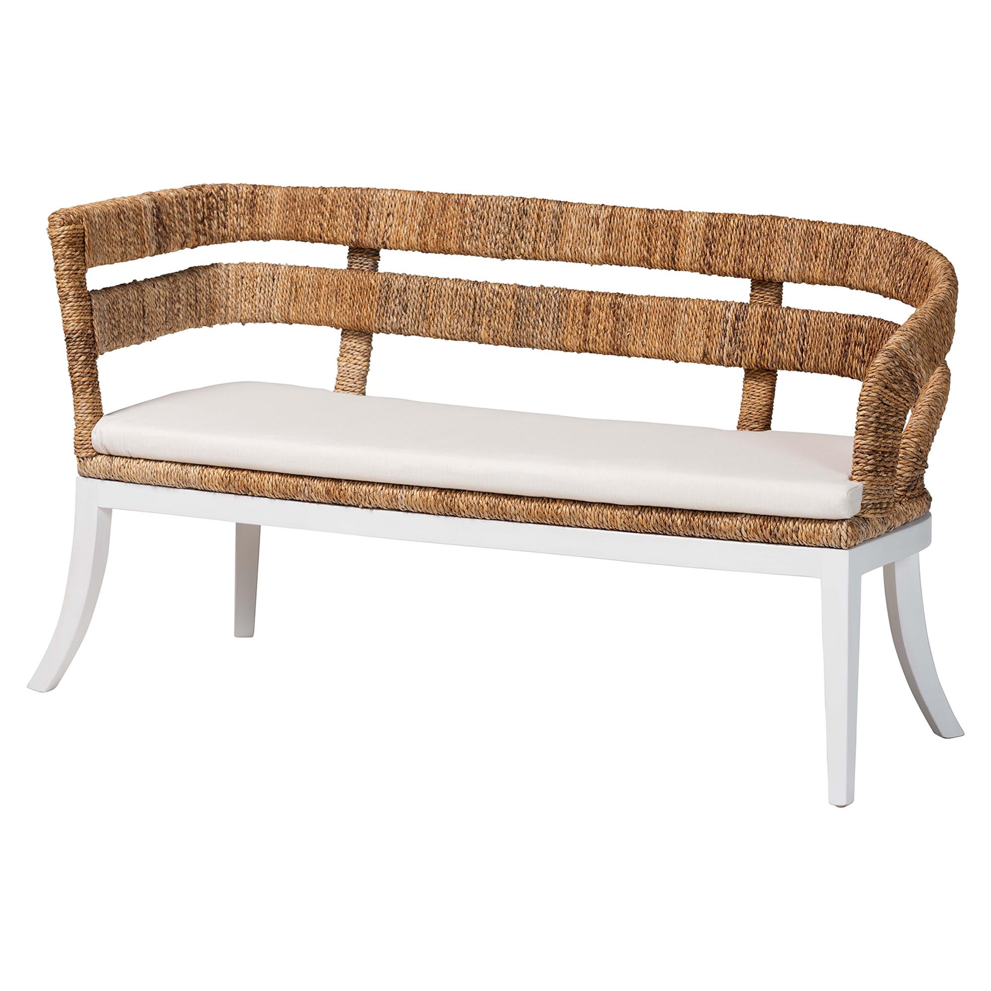 bali & pari Ubud Boho Dining Nook Bench Set, 2-Piece, Natural Brown