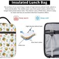 thumbnail image 5 of Black Bats Insulated Lunch Bag, Lunch Box for Office Travel, Lunch Bag for Men and Women, 5 of 6