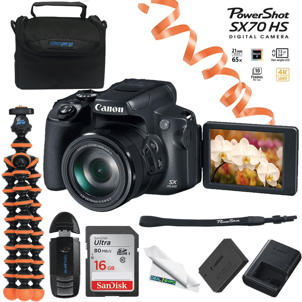 Canon PowerShot SX70 HS Digital Camera - Point Shoot Canon PowerShot SX70 HS Digital Camera - Point Shoot