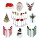 thumbnail image 3 of 10/20/30 Uds Tarjeta de copa de Navidad sombrero de Papá Noel decoración de copa de vino adornos Navidad Noel regalo de Año Nuevo decoraciones navideñas, 3 of 4