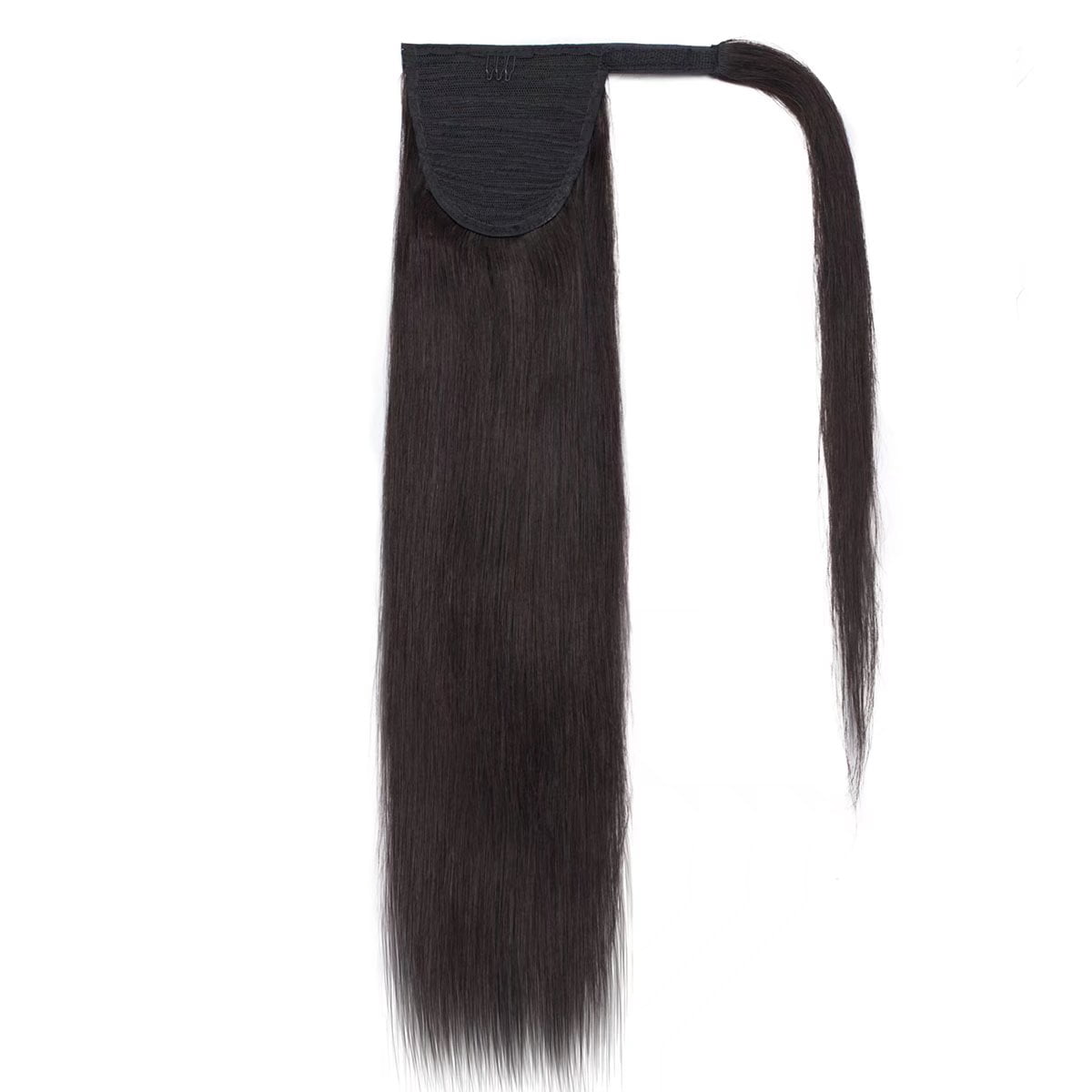 MY-LADY Women Clip in Ponytail Thick 100% Remy Human Hair Extensions Warp Around One piece Hairpiece Straight