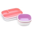 thumbnail image 5 of Munchkin Splash Toddler Divided Plate and Bowl Dining Set, Pink/Purple, 5 of 5