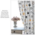 thumbnail image 5 of Dog Paw Print Curtain Bohemia Cartoon Baseball Dog Paw Print and Bones Rod Pocket Blackout Window Treatment for Kids Bedroom Children''s Room Kitchen Home Decor Art Printed Window Drapes 42x63in, 5 of 6