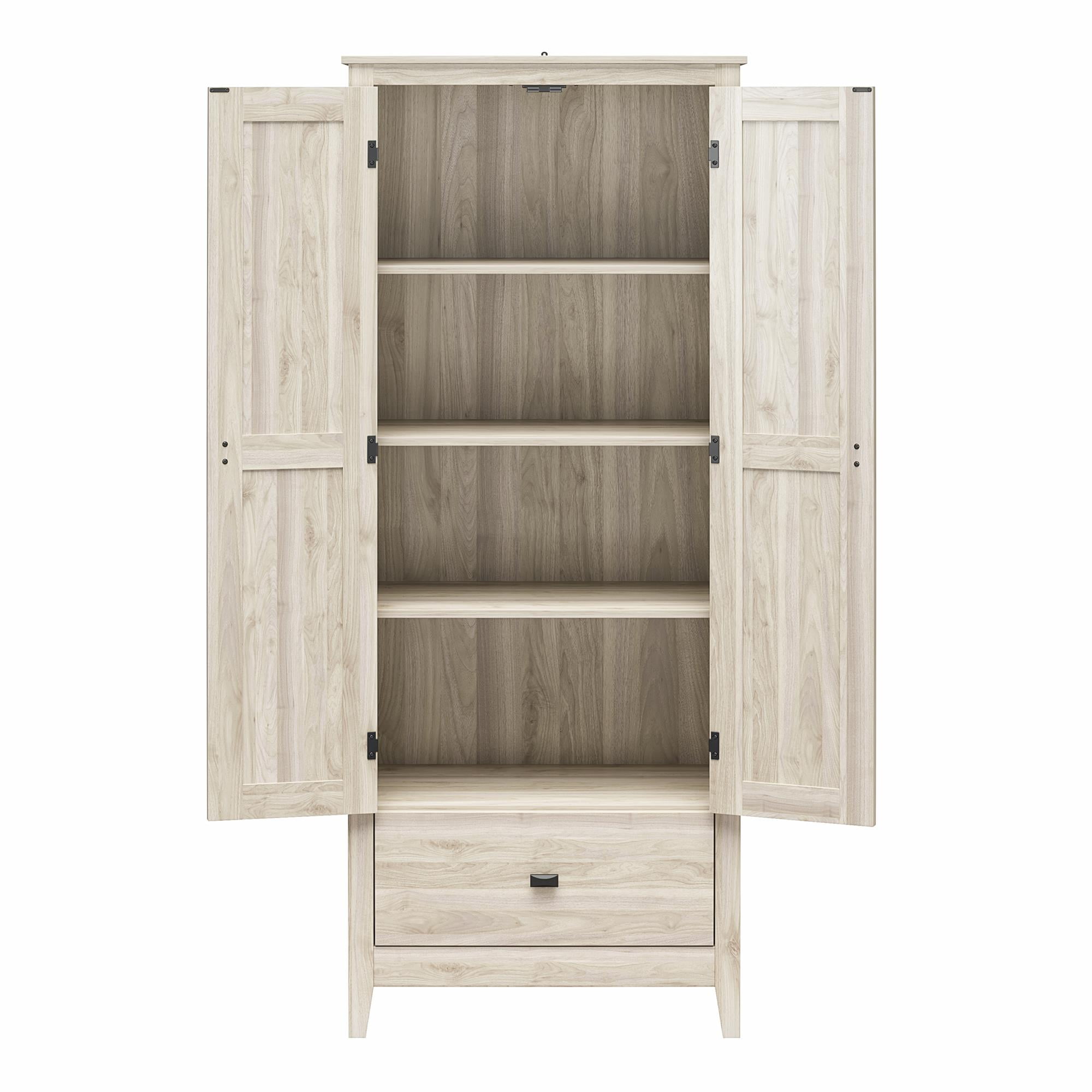 Farmington 30" Wide Storage Cabinet, Light Walnut