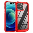thumbnail image 4 of For Samsung Galaxy S23 Heavy Duty Hybrid Clear back Shield Hard PC + TPU Bumper Edge Frame Shockproof Protective Phone Case Cover by Xpression - Red, 4 of 8