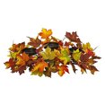 thumbnail image 1 of Nearly Natural Maple Leaf Artificial Arrangement Candelabrum, Multi/Color, 1 of 2