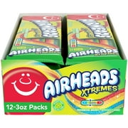 Airheads Xtremes Sweetly Sour Candy Belts, Rainbow Berry, 12 Count