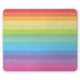 thumbnail image 1 of Vintage Rainbow Mouse Pad, Vintage Abstract Lines with Rainbow Colors Grunge Old Fashioned Stripes, Rectangle Non-Slip Rubber Mousepad, Multicolor, by Ambesonne, 1 of 2