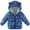 Blue, variant on Quealent Kids Boy Girl Winter Hooded Puffer Jackets Coats Light Weight Padded Outerwear Blue for Size 12-18 Months