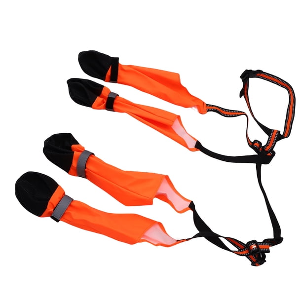 Botas Con Tirantes Para Perros, Botas De Invierno Antideslizantes A Prueba De Agua, Pantalones De Nieve Con Tira Reflectante De 360 Para Exteriores