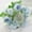 Blue, variant on Artificial Flowers Fake Peony Silk Light Purple Hydrangea Bouquet Decor Plastic Carnations Daisy Realistic Flower Wedding Decoration Table 7 Heads Silk Fake Flower