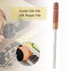 thumbnail image 4 of Lima de traste de guitarra, mango de madera, herramienta Luthier de reparación pulida (B), 4 of 9