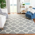 thumbnail image 3 of SAFAVIEH Dhurrie Sloane Geometric Circles Wool Area Rug, Light Blue/Ivory, 2'6" x 4', 3 of 5