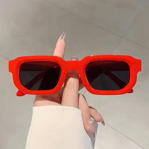 Typpkmm New Men Vintage Rectangle Frame Sunglasses Fashion Retro Sun Glasses Brand Design Glasses Uv400 Eyewear Women Goggles