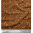 thumbnail image 1 of Soimoi Georgette Viscose Fabric Star,Knife & Circus Dog Cartoon Decor Fabric Printed Yard 42 Inch Wide, 1 of 3