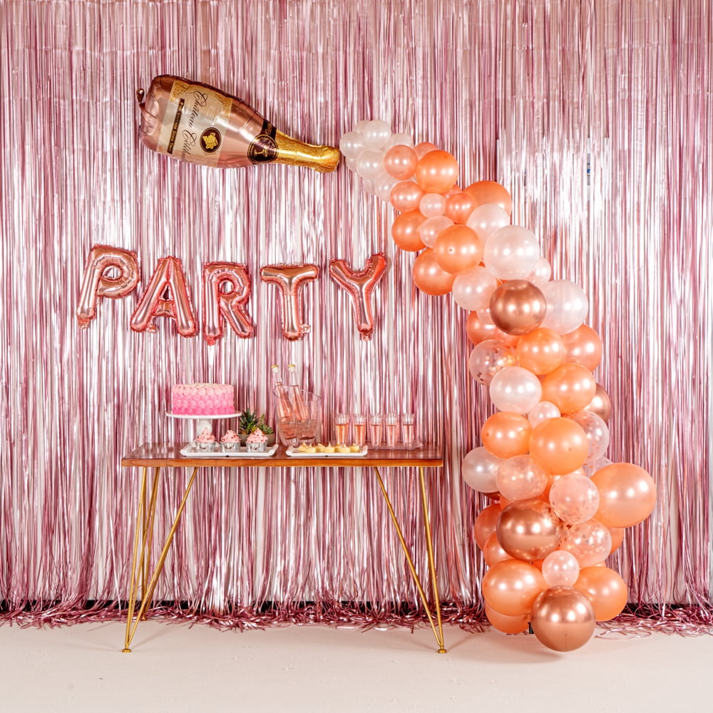 Restaurantware-Balloonify Balloon Garland Set, 1 Party Decoration Kit - 86 Balloons, With Chain, Champagne Latex Balloon Arch Kit, Includes Glue Dots, Ribbon & Knot