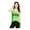 Green, variant on Pretty Rebellious Clothing Womens Dreams Neon Racerback Tank Top, Orange, Juniors, X-Small