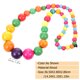 thumbnail image 5 of Collar de cuentas de colores estilo bohemio para mujer, cadena para el cuello, joyería para el cuello de niña., 5 of 8