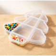 thumbnail image 5 of Christmas Tree Form Divided Snack Storage Box, Transparent Plastic Multi‑Grid Container for Candies, Reusable Case for Holiday Treats & Present Packing (Christmas Tree), 5 of 7