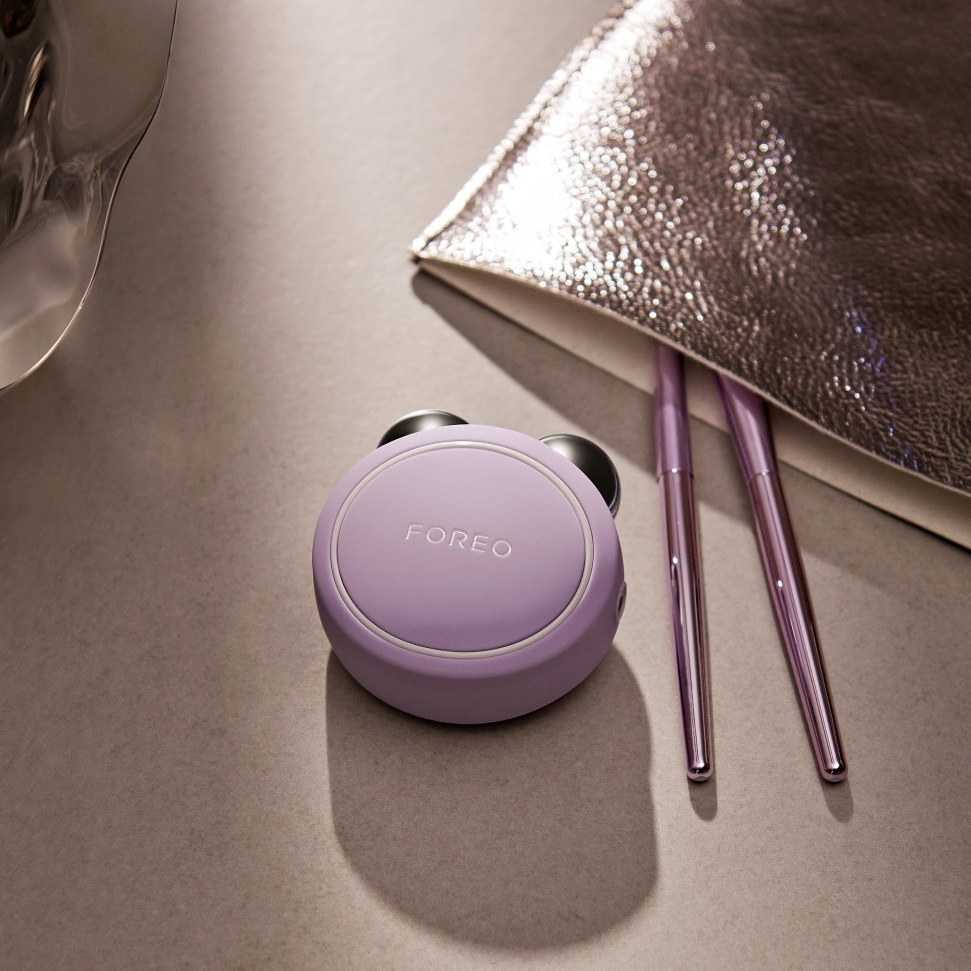 FOREO BEAR MINI Facial Toning Device, Lavender, Skin Care Massage