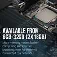 thumbnail image 3 of PNY Performance 8GB (1x8GB) DDR5 RAM 5600MHz (PC5-44800) - CL46, 1.1V - Compatible with 5200MHz, 4800MHz - Desktop Memory Kit - MD8GSD5560046-TB - Not Compatible with Intel 15th Gen, 3 of 8