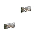 thumbnail image 2 of Inteprter Voice Control Digital Alarm Clock Display Mirror Clocks Home Table Decoration Brightness LED Two Decor for Makeup Living Room 2piezas, 2 of 6