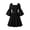 RYE1-Black, variant on Brqkzdu Medieval Renaissance Costume Dress Victorian Halloween Gown Bride Mini Dresses Long Flare Sleeve Square Neck Fair Corset Dress for Halloween Party