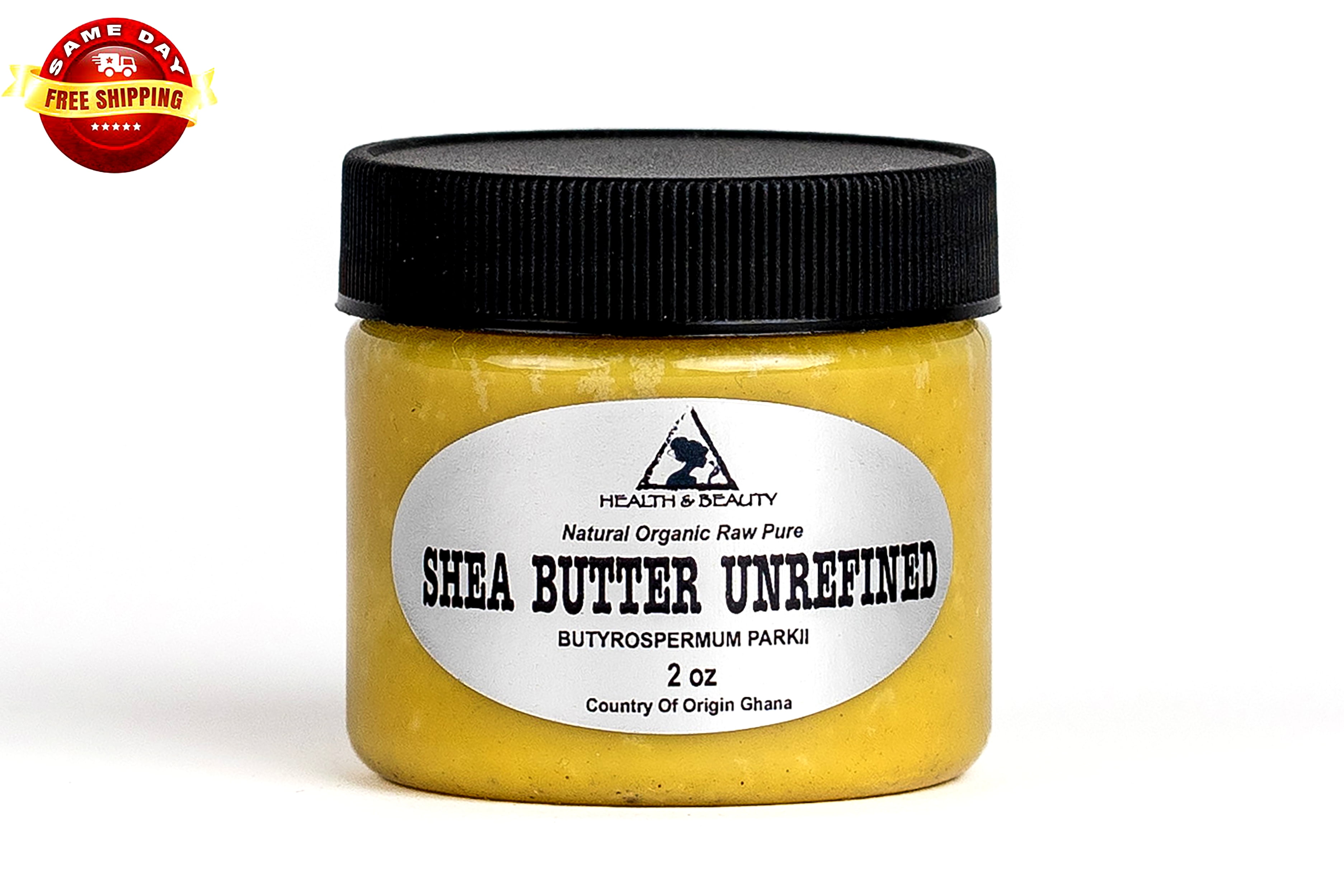 SHEA BUTTER UNREFINED YELLOW ORGANIC RAW COLD PRESSED GRADE A GHANA PURE 2 OZ
