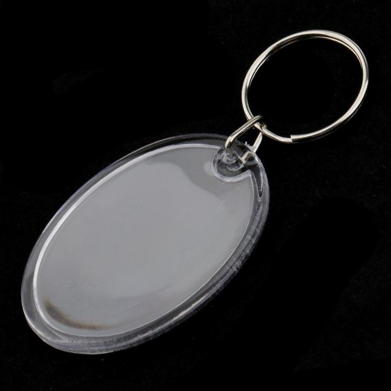 Blank keychain Clear Acrylic Insert photos DIY 24pcs size 1.5 by 2.5