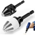 thumbnail image 1 of 2pcs Drill Chuck,Hex Hook & Loop Chuck,Keyless Drill Chuck for Electric Drill Bit Screwdriver Conversion Tool, 1 of 5