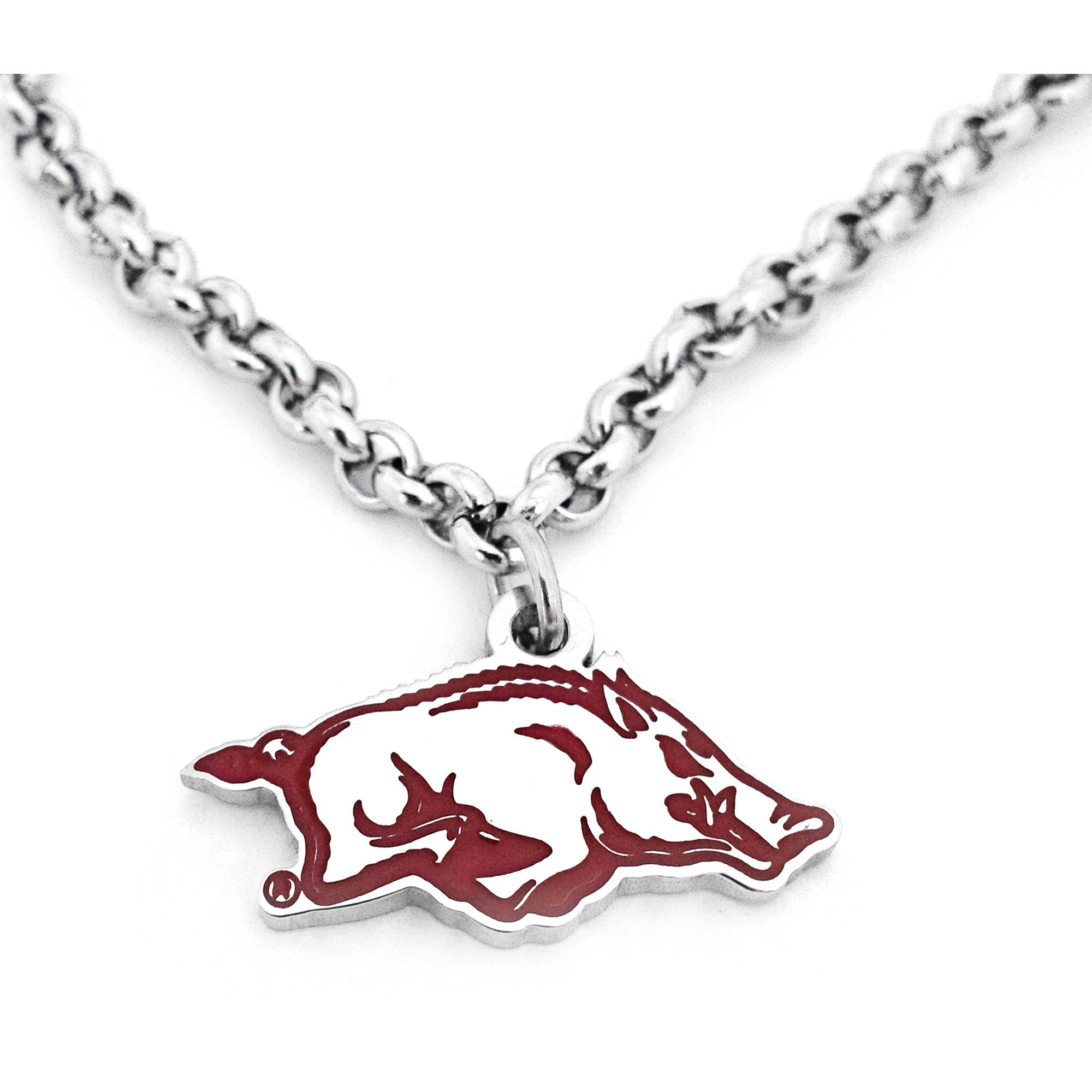 NCAA Arkansas Razorbacks Stainless Steel Necklace