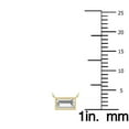 thumbnail image 5 of SZUL Women's Lab Grown 1/4 Carat Baguette Bezel Set Diamond Solitaire Pendant in 14K Yellow Gold, 5 of 7