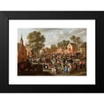 thumbnail image 2 of Gillis van Tilborgh 18x14 Black Modern Framed Museum Art Print Titled - Village Fair (circa 1660), 2 of 5