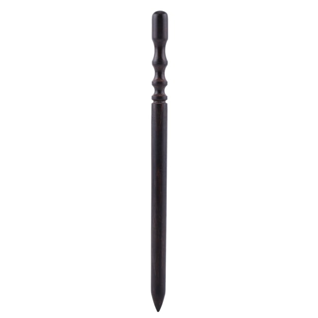 Pulidor De Bordes De Cuero Y Madera Negra, Herramienta De Molienda Pulida, Palo Delgado, 1 Ud.