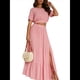 thumbnail image 3 of Falda Larga de Verano 2025 para Mujer, , con Abertura, Elástica, Cintura Alta, Corte A, para Playa Rosa S, 3 of 8