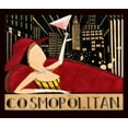 thumbnail image 2 of DiPaolo, Dan 30x26 Black Ornate Wood Framed with Double Matting Museum Art Print Titled - Cosmopolitian, 2 of 4